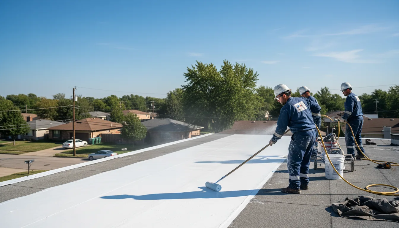 Commercial roof coating in Rock Island, TX near me